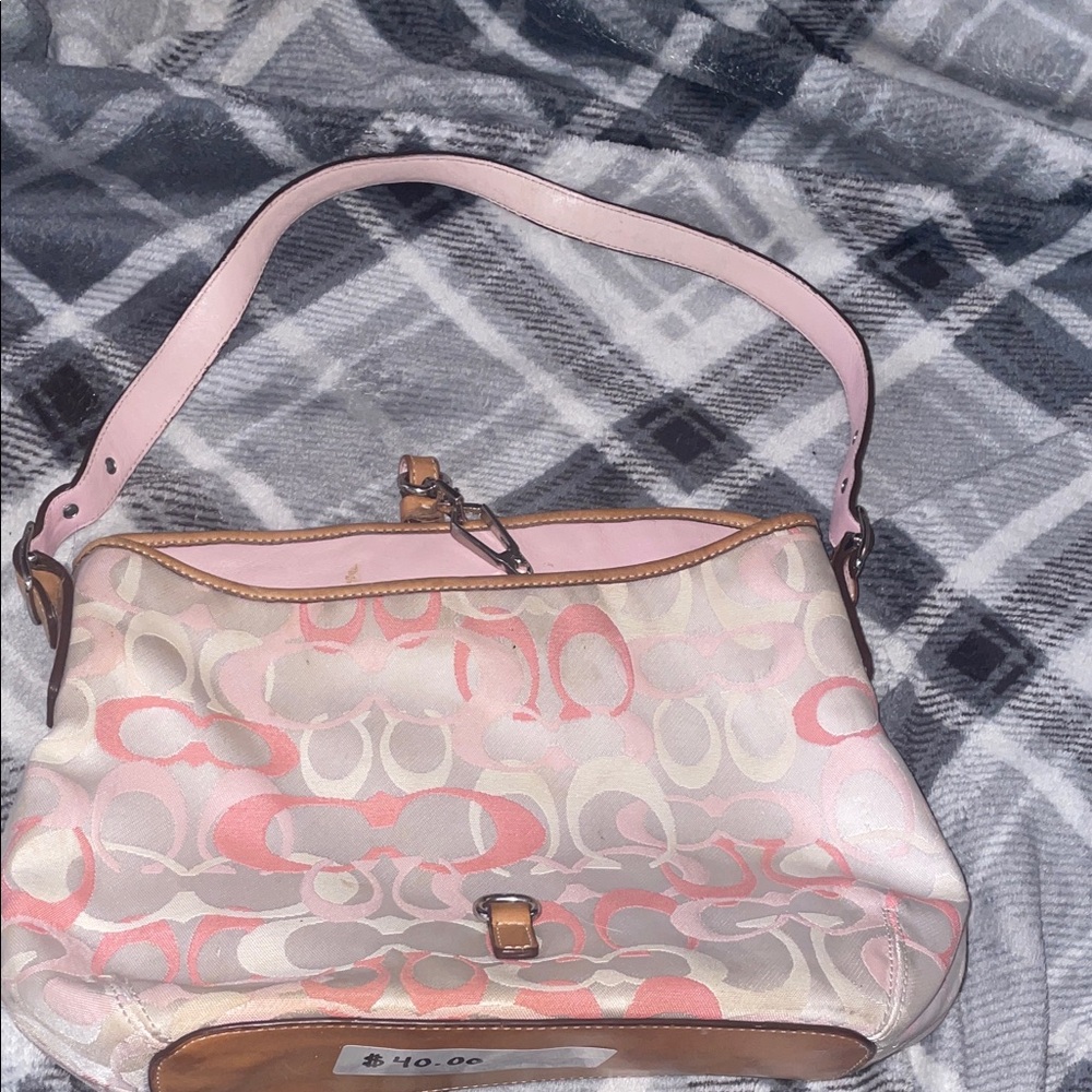 Pink coach bag